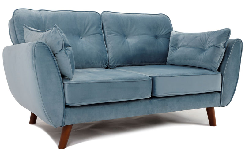 Zinc 2 Seater Sofa Plush Sky