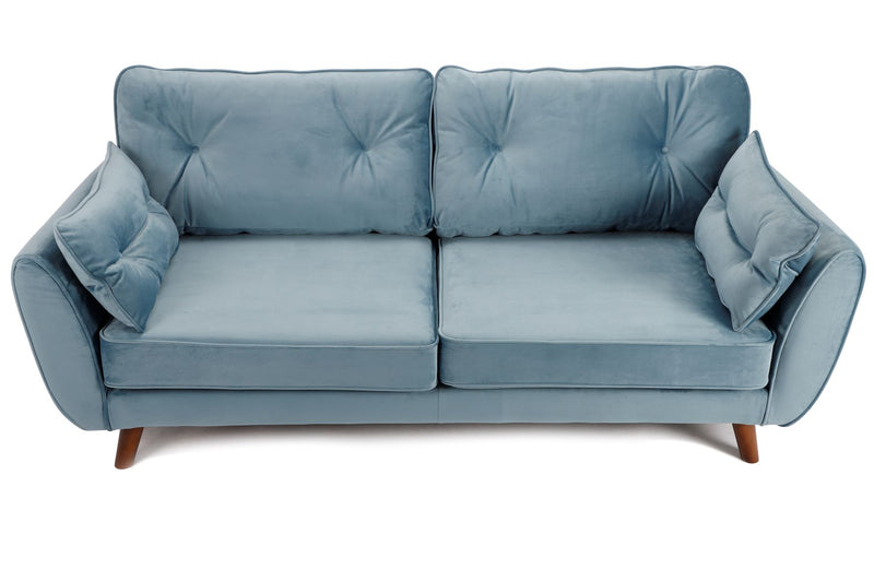 Zinc 3 Seater Sofa Plush Sky