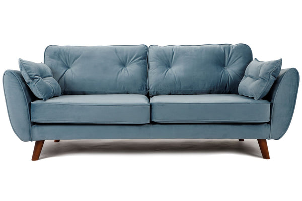 Zinc 3 Seater Sofa Plush Sky