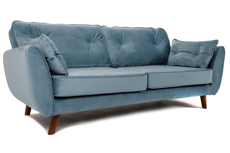 Zinc 3 Seater Sofa Plush Sky