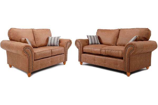 Oakland 3+2 Seater Sofa Set Tan